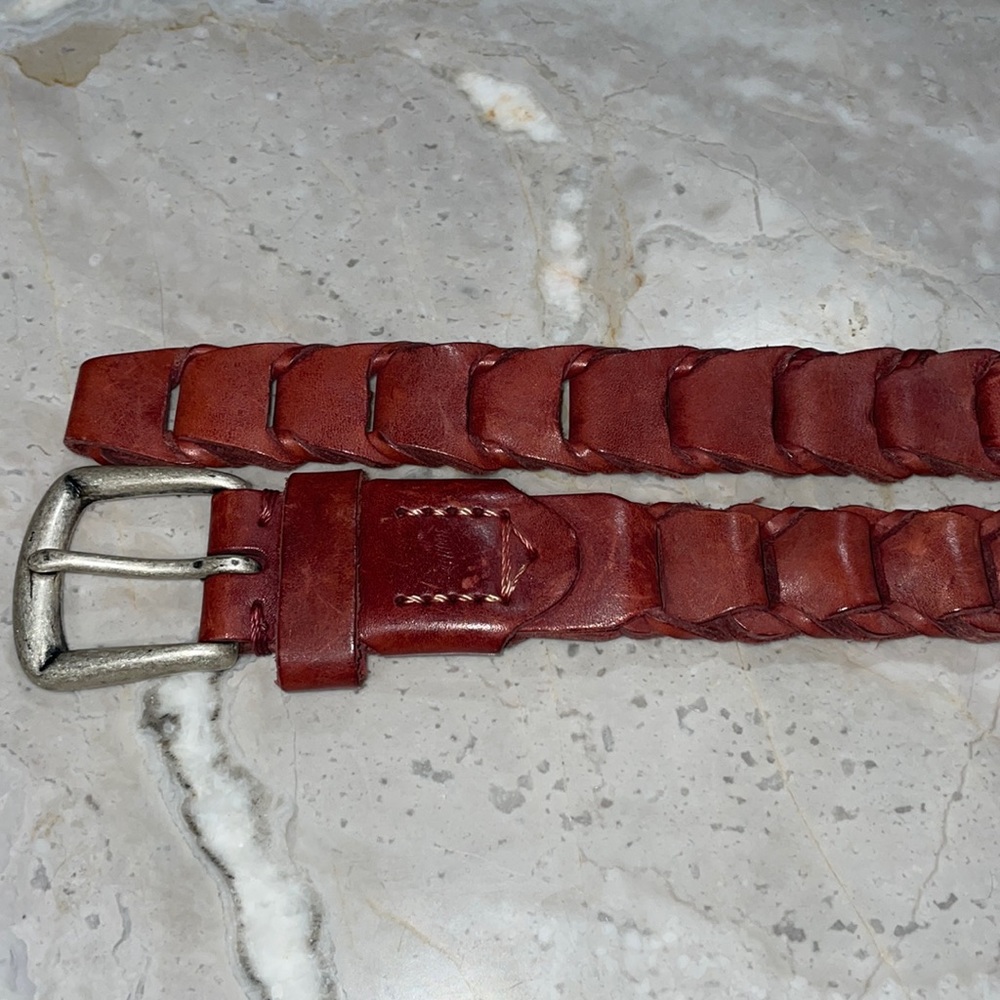 Leather belt